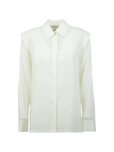 Max Mara shoulder detail camicia White ZIRLO