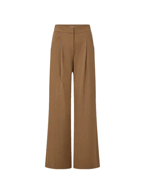 Veronica Beard Rimini pinstripe palazzo pants Brown 2512ST3760740