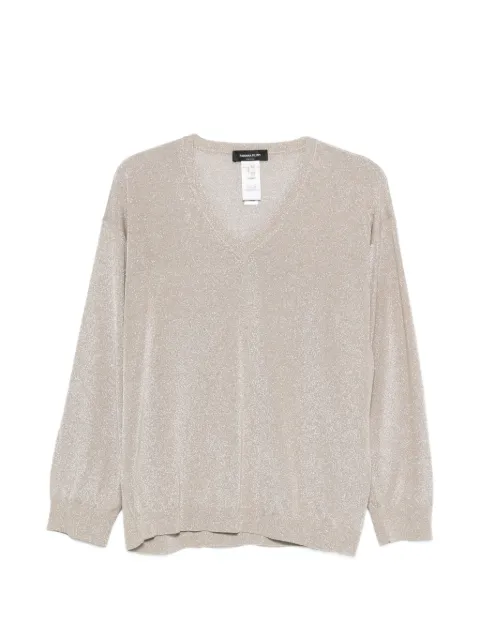 Fabiana Filippi V-neck long-sleeve sweater Neutrals MAD266F063