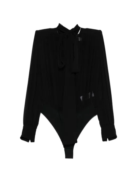 Elisabetta Franchi tie-neck bodysuit Black CB00661E2