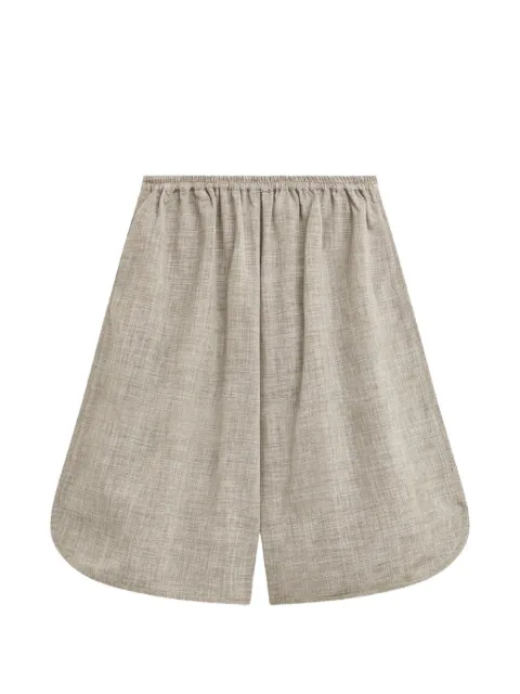 The Frankie Shop elasticated-waist curved-hem shorts Neutrals NELISSHFS22025276