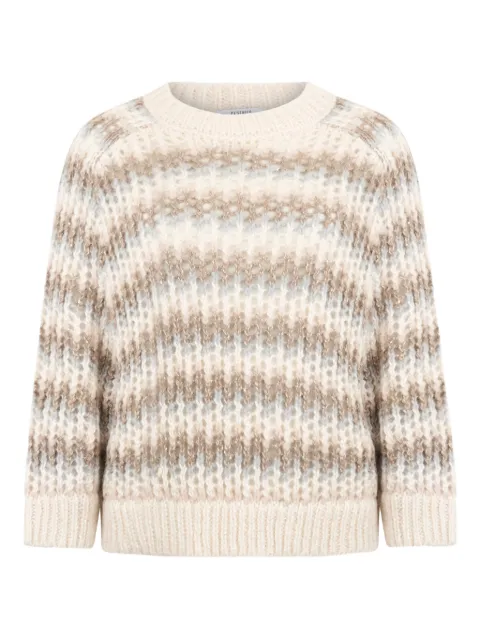 Peserico striped sweater Neutrals S99040F059087D