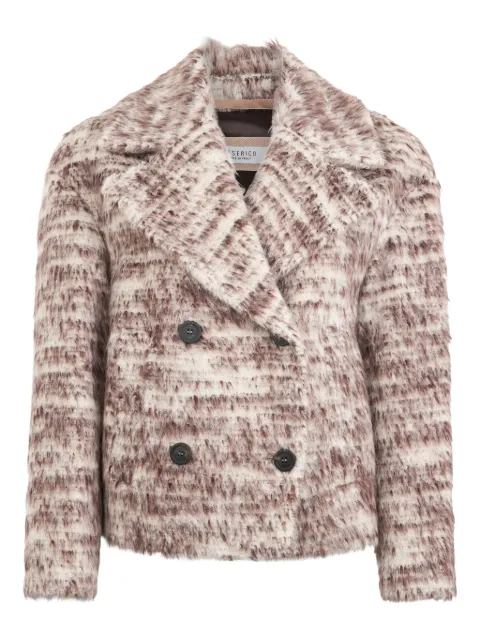 Peserico structured double-breasted blazer Neutrals S2145002138