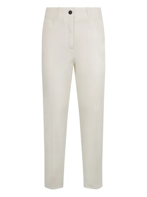 Peserico buttoned straight trousers Neutrals M04726T008500