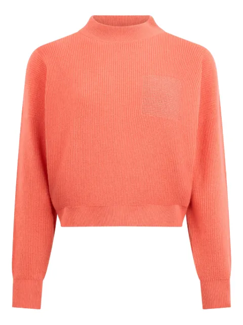 Peserico cropped mock-neck sweater Orange S99006F129018C