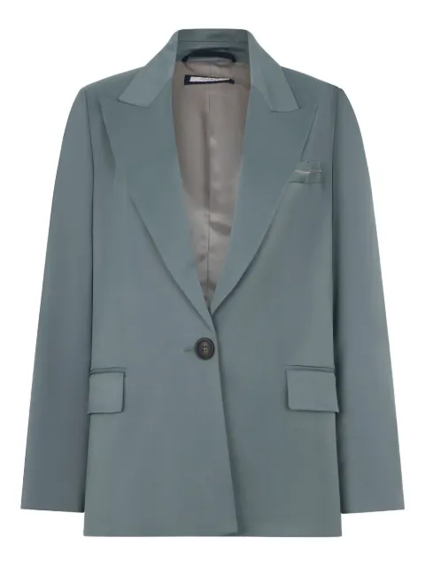 Peserico button-fastening pocket blazer Grey S01976U02960
