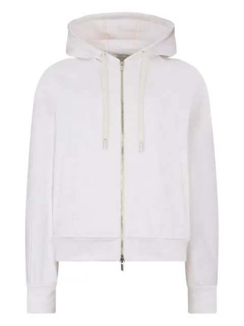 Peserico zip-fastening hoodie Grey S12504J0Q402347