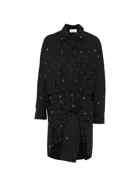 Giuseppe Di Morabito embellished tie-front dress Black 06PSDR915R16406