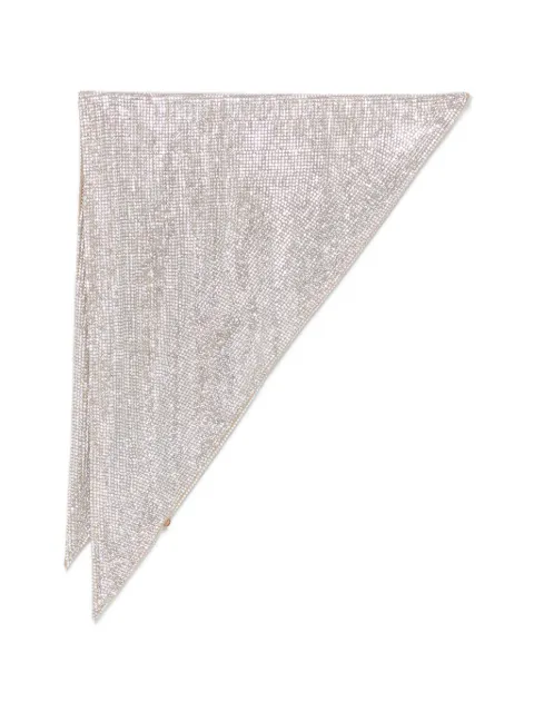 Giuseppe Di Morabito crystal-embellished triangular hair accessory Silver 06PSAC120FC16316