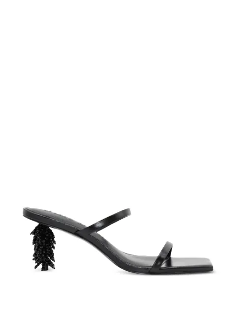 Cult Gaia Riley beaded heeled sandals Black SD1747LR3044