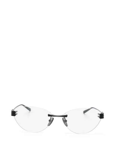 Balenciaga Eyewear logo-detail glasses Black BB0489O