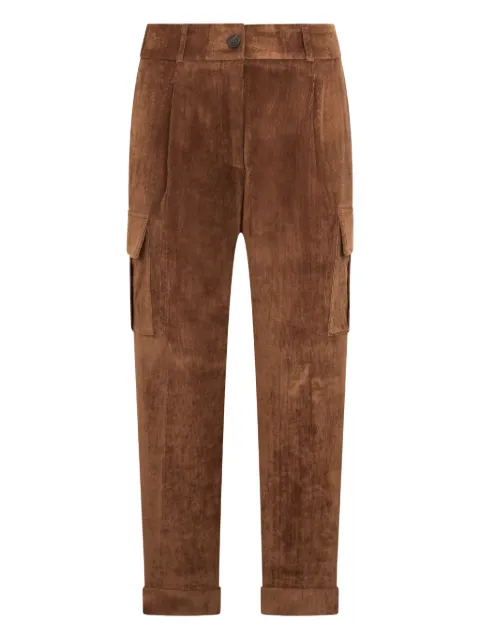 Peserico corduroy pocket trousers Brown M0498301580