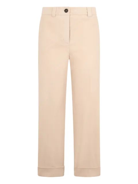 Peserico cropped straight trousers Neutrals M04998T002076