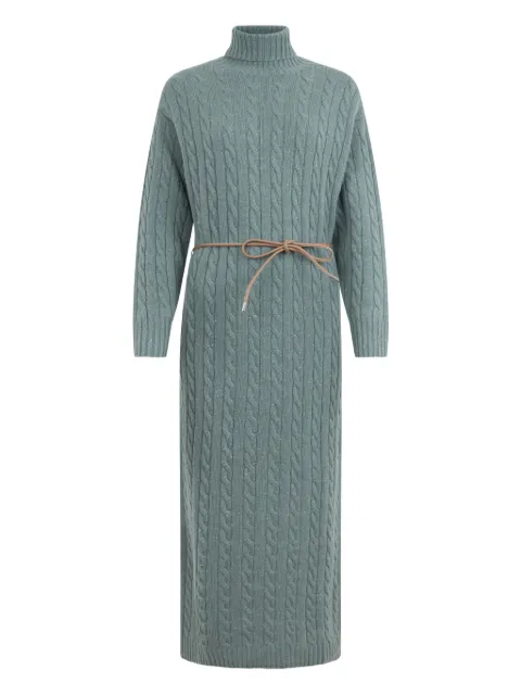 Peserico long-sleeve turtleneck midi dress Green S92216F07A09095
