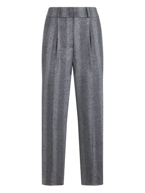 Peserico belt-loop trousers Grey P04901D08330