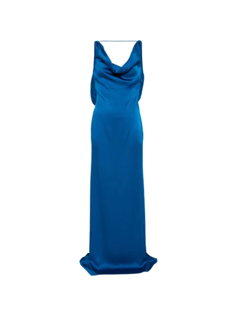 Giuseppe Di Morabito cowl-neck draped maxi dress Blue 06PSDR51916314