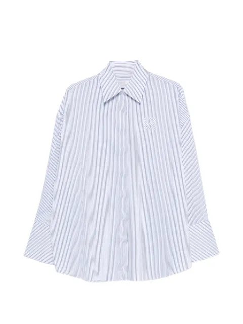 Giuseppe Di Morabito striped logo-detail shirt White 06PSED16816303