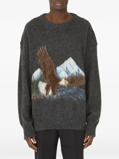 Maison Margiela intarsia-design sweater Grey S50HL0078M13321
