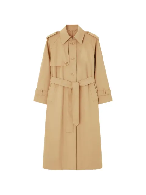 The Frankie Shop Riva double-breasted trench coat Neutrals TRFS21802