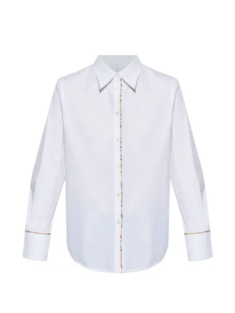 PS Paul Smith buttoned stripe-trim shirt White W2R335BV21598