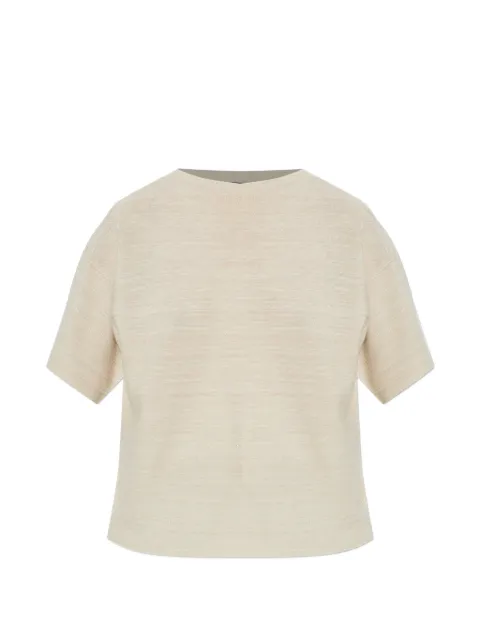 Fabiana Filippi round neck T-shirt Neutrals MAD266F041L7660145