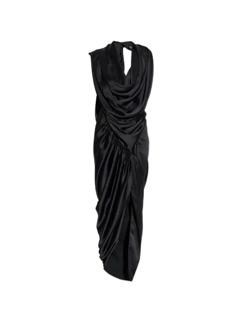 Vivienne Westwood draped slit dress Black 110103AIW01CA