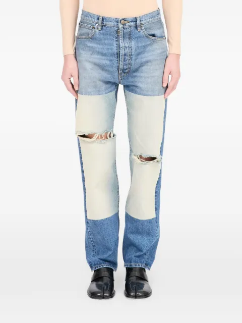 Maison Margiela patched panel straight jeans Blue S67LA0047M30066
