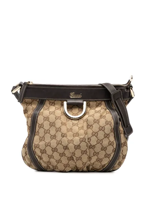 Gucci Pre-Owned 2000-2015 GG Canvas Abbey D Ring crossbody bag Brown FR71BZ139DW8HQQP