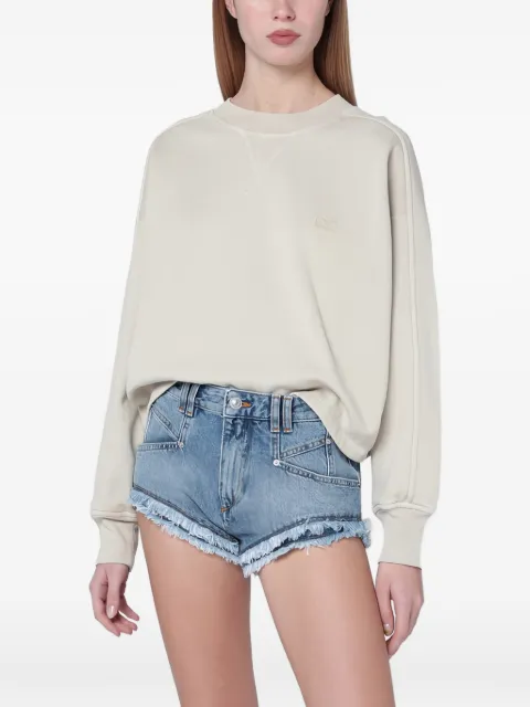 MARANT ÉTOILE embroidered sweatshirt Neutrals SW0186FAD1M06E