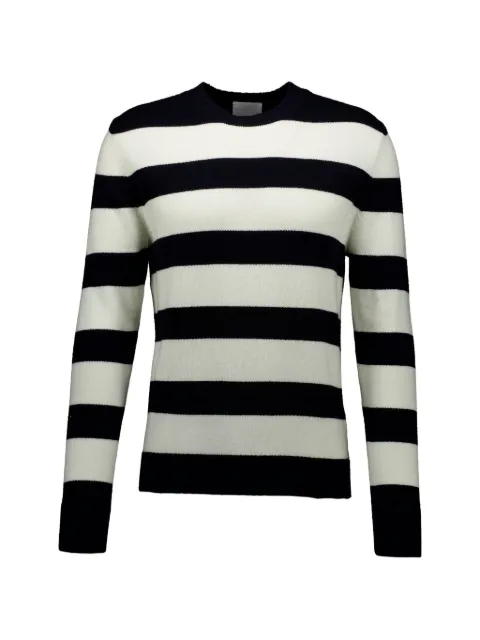 Allude striped sweater White 37040
