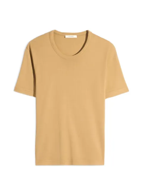 LEMAIRE round-neck short-sleeve Rib T-shirt Yellow TS0002LJ1016