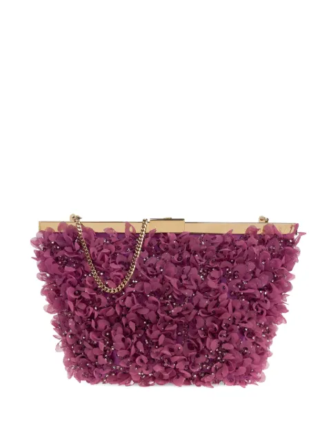 Jimmy Choo Ganache chain-strap clutch bag Purple GANACHEKMO