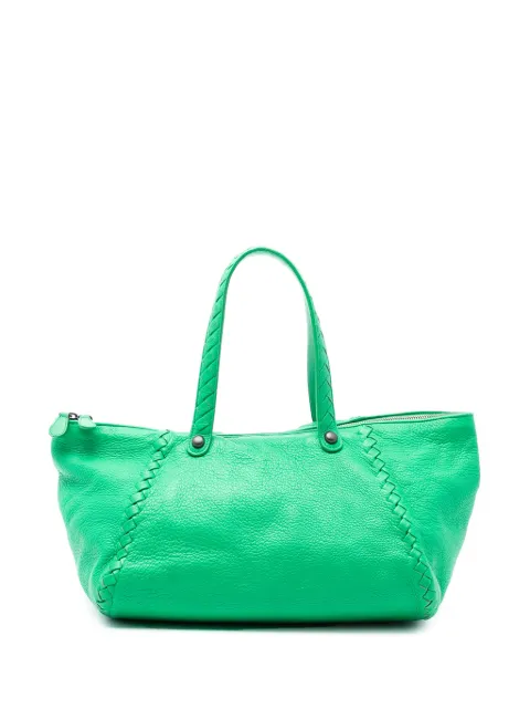 Bottega Veneta Pre-Owned 2009 Intrecciato Trimmed Cervo tote bag Green NCC9F3R1BE2LHPY0