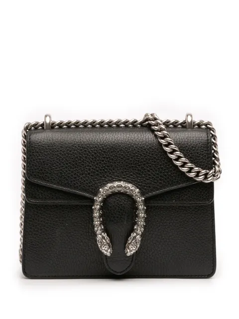 Gucci Pre-Owned 2016-2025 Small Leather Dionysus crossbody bag Black 2ESRWXIXQ6E224BN