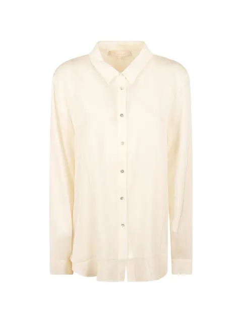 SILK95FIVE long-sleeve button-down shirt Neutrals 20011N02WHITE
