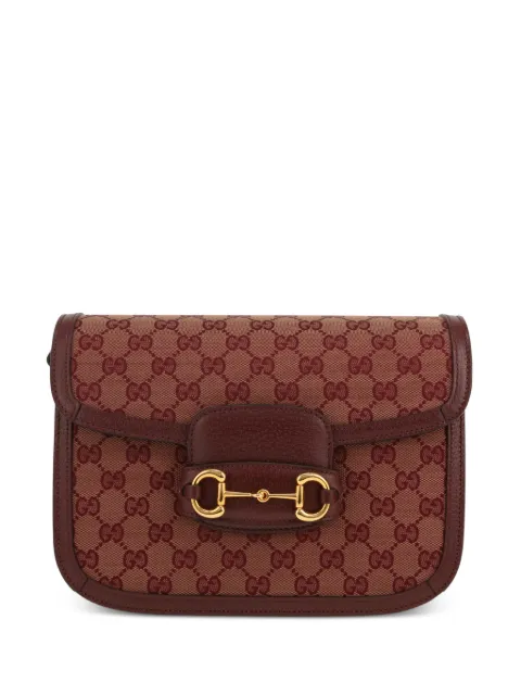 Gucci Pre-Owned 1955 monogram-canvas shoulder bag Brown 426629