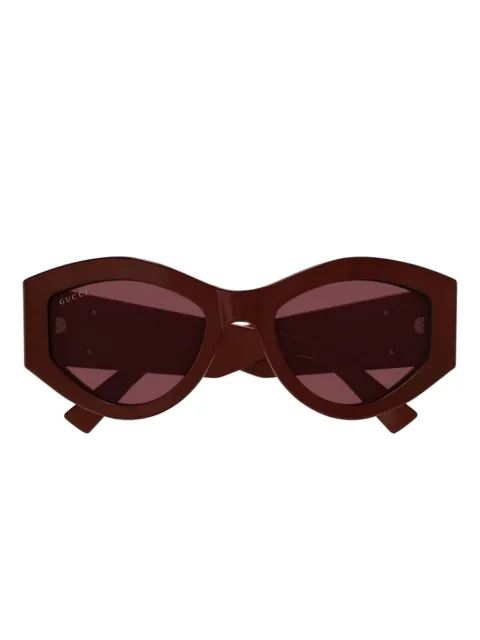 Gucci Eyewear geometric-frame sunglasses Brown GG1951S
