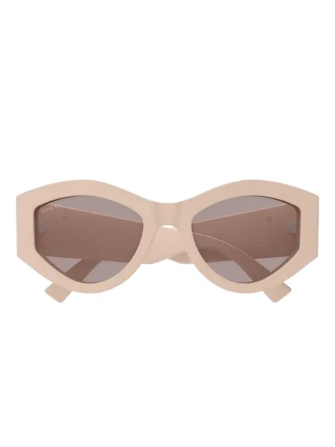 Gucci Eyewear geometric logo sunglasses Neutrals GG1951S