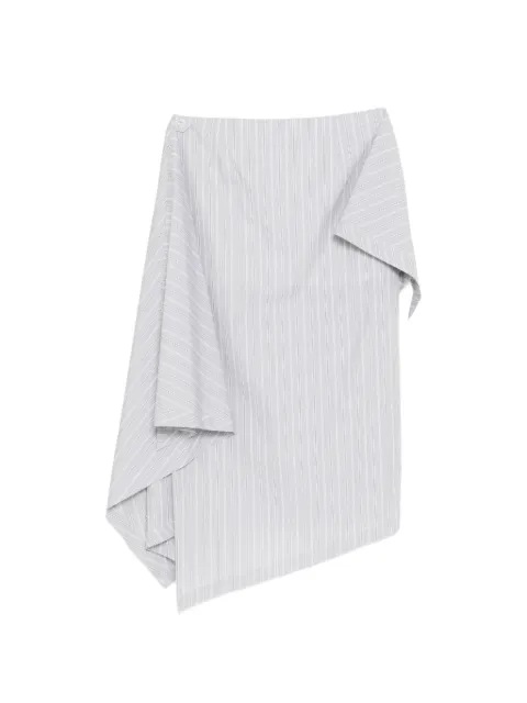 Moohong striped midi skirt Grey 26SSSK09W