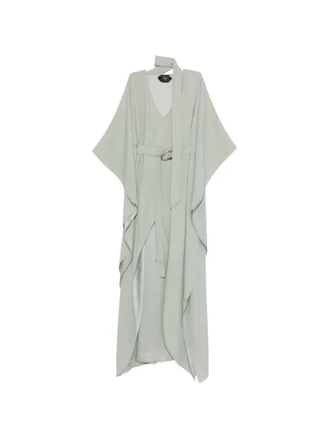 Taller Marmo belted tie-detail maxi dress Green TMPS2630513