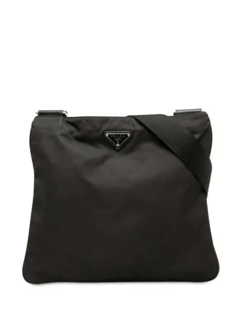 Prada Pre-Owned 2013-2025 Tessuto Zip Top crossbody bag Black INYUYITBOLHRR5DV