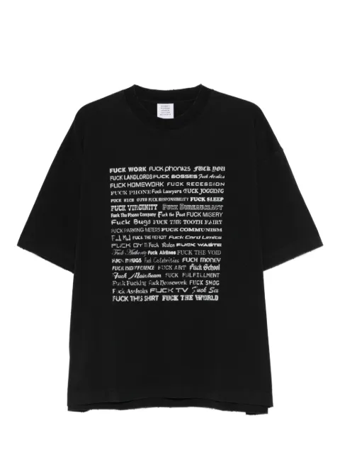 VETEMENTS printed T-shirt Black ME76TR212BX