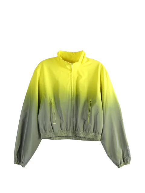 Alexander Wang reflective shrunken track jacket Yellow 1WC1262709