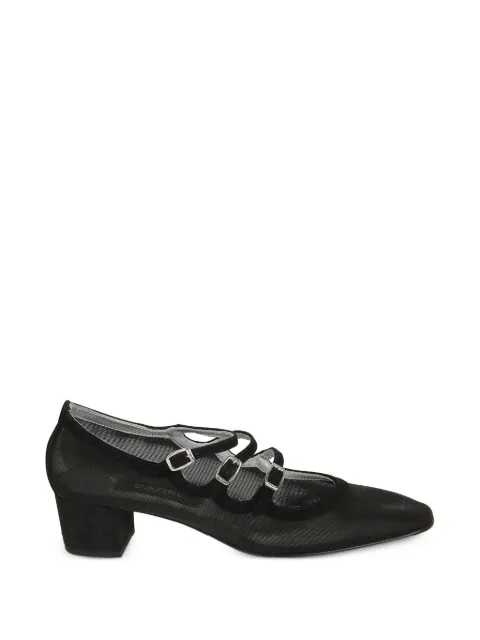 Carel Paris Kina triple-strap heeled pumps Black KINARESILLIENOIR