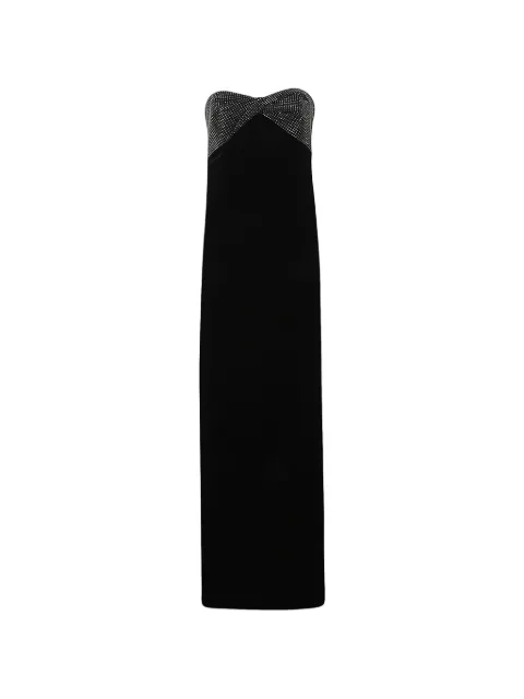 Roland Mouret crystal-embellished strapless maxi dress Black RMRS26008GVEB