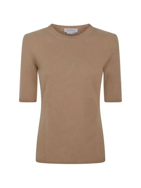 Gabriela Hearst Xanthe short-sleeve sweater Brown 3269016AA001