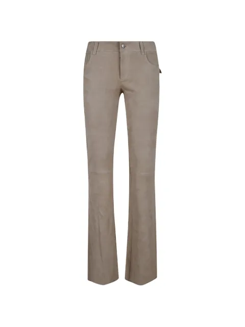 Stouls suede flared trousers Neutrals PAWLONIASUEDELITCHI