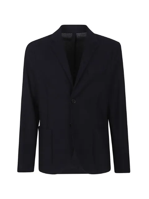 Harris Wharf London notched-lapel single-breasted blazer Blue CL8P22PPR358