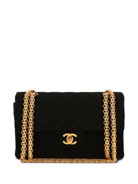 CHANEL Pre-Owned 2002 Double Flap shoulder bag Black 422350