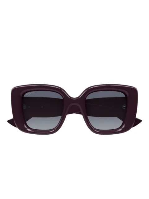 Gucci Eyewear butterfly-frame logo-detail sunglasses Purple GG1975S004